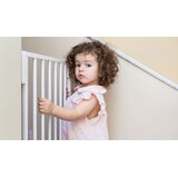 ECO TOYS sigurnosna vrata 74–132 cm za stepenice i vrata – čelična s dodatnim panelima, bijela | shoptok.hr