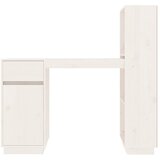  Radni stol bijeli 110 x 53 x 117 cm od masivne borovine | Shoptok.si