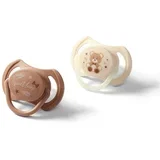 Take Care Symmetrical Silicone Soothers duda Day & Night 0-6m 2 kos