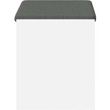  Klupa za hodnik s jastukom s policom Bijeli 63 x 38 x 45 cm - Bijeli 63 cm | shoptok.hr