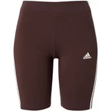 ADIDAS SPORTSWEAR Sportske hlače 'Essentials' crvena ljubičasta / bijela