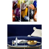 Wallity MDF126629324 multicolor decorative mdf painting (3 pieces) Cene