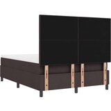 Box Postelja s box springom z vzmetnico temno rjava 160x200 cm tkanina, (22080943) | Shoptok.si