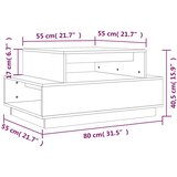  Stolić za kavu boja meda 80 x 55 x 40,5 cm od masivne borovine | shoptok.hr