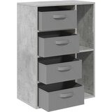  Kreveta s ladicama Betonski sivi 60 x 33,5 x 84 cm | shoptok.hr