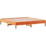  Okvir kreveta bez madraca voštano smeđi 200x200 cm od borovine | shoptok.hr