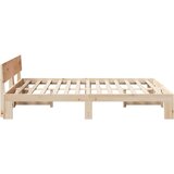  Krevetna konstrukcija Prirodna 150 x 200 cm Čvrsto borovo drvo | shoptok.hr