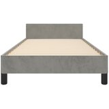  Okvir kreveta bez madraca svjetlosivi 90x200 cm baršunasti | shoptok.hr