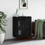  Komoda crna 69,5 x 34 x 90 cm od konstruiranog drva | shoptok.hr