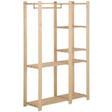 vidaXL Stojalo za oblačila 110x38x170 cm trdna borovina | Shoptok.si