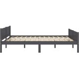  Okvir za krevet od masivne borovine sivi 120 x 200 cm | Eponuda.com