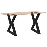  Noge za blagovaonski stol 2 kom Crne 70 x (72-73,3) cm Čelične | shoptok.hr