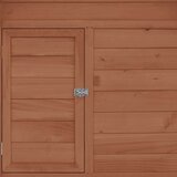 vidaXL Kokošinjac boja kave i bijela 152x96x110 cm od masivne jelovine | shoptok.hr