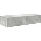 Maison Chic Stenska polica - Viseča Polica s predali betonsko siv 80x33x17 cm inž. les, (21794050) | Shoptok.si