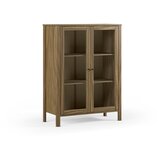 Marckeric Vitrina od masivnog bora u prirodnoj boji 90x120x40 cm Alessandra – | shoptok.hr