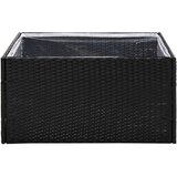  Vrtna sadilica crna 80 x 80 x 40 cm od poliratana | Eponuda.com
