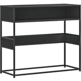 Maison Chic konzolna miza - miza ob steni črna 90x35x80 cm inženirski les, (21786218) Cene