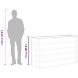  Vrtna Posuda za Sadnju WPC 150x50x91 cm Siva | Eponuda.com