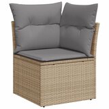  7-dijelni set vrtnih sofa s jastucima bež od poliratana | shoptok.hr
