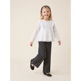Sinsay Pamučne wide leg hlače na karirani uzorak | shoptok.hr