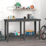 vidaXL Radni stol siva 140x50x80 cm od masivne borovine Cijene