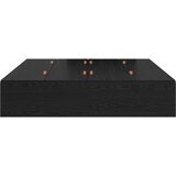  Postelja z dodatnim prostorom za shranjevanje Črna Oreh 150x200 cm | Shoptok.si