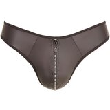 Svenjoyment moške svetleče tangice z zadrgo s kamenčki (črne) - L | Shoptok.si