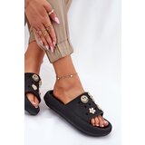 VINCEZA Ladies Foam Slippers With Pins Black 76055 | shoptok.hr