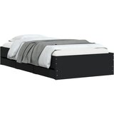  Okvir za krevet s ladicama crni 100x200 cm konstruirano drvo | Eponuda.com