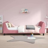  Otroški posteljni okvir z vznožjem Roza 90 x 200 cm Žamet, (5000104680) | Shoptok.si