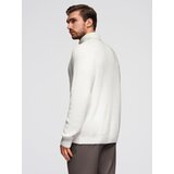 Ombre Men's sweater with a "v-neck" neckline with a shirt collar - black | shoptok.hr