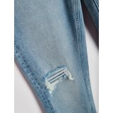 Sinsay Slim fit traperice s poderanim detaljima i ispranim efektom | shoptok.hr