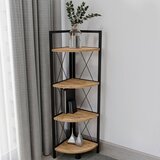 MID.YOU Kotni Regal Insasi 4, Barva Hrasta, Črna | Shoptok.si