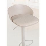  Komplet 2 barskih stolov, vrtljiv za 360°, nastavljiva višina, nosilnost 150 kg, 42 x 42 x 75–96,5 cm, bež | Shoptok.si