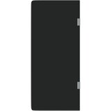  Zidna pregrada za pisoar crna 90 x 40 cm od kaljenog stakla | shoptok.hr