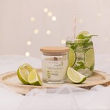 Nacomi Soy Candle Home Fragrances dišeča sveča z lesenim stenjem 140 g | Shoptok.si