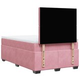  Krevet s oprugama i madracem ružičasti 120 x 190 cm baršunasti | shoptok.hr