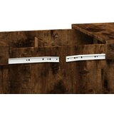 vidaXL Klubska mizica dimljeni hrast 100x55x40 cm inženirski les | Shoptok.si