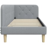  Kutni okvir kreveta Svijetlo siva 80 x 200 cm tkanina | shoptok.hr
