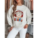 DStreet Bluza damska oversize z nadrukiem LALA VIBE szara | Shoptok.si