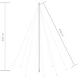  LED božićno drvce unutarnje vanjsko 1300 LED hladno bijelo 8 m | shoptok.hr
