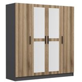 Hanah home Ormar u braon - sivoj boji Kale 5011 (506MNR2458)