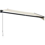 Tenda na uvlačenje krem 4,5 x 3 m od tkanine i aluminija | shoptok.hr