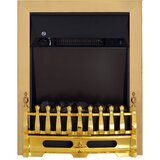 Nesta Električni kamin, samostoječi kamin z učinkom plamena, 1000/2000 W, 48,2 x 18,5 x 59,2 cm, zlata barva, za prijetne večere, (5000493563) | Shoptok.si