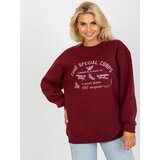 FANCY Sweatshirt-FA-BL-8138.23-burgundy | Shoptok.si