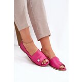 Zazoo Leather Elegant Ballerinas With Open Toes | Shoptok.si