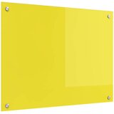  Kuhinjski zid Žuta 80 x 60 cm Staklo otporno na udarce u
