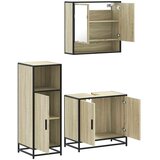vidaXL 3-dijelni set kupaonskog namještaja boja hrasta sonome drveni | shoptok.hr