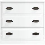  Komoda sjajna bijela 70x35,5x67,5 cm od konstruiranog drva | Eponuda.com
