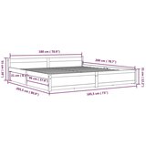  Posteljni okvir s predali bel 180x200 cm 6FT, (20601760) | Shoptok.si
